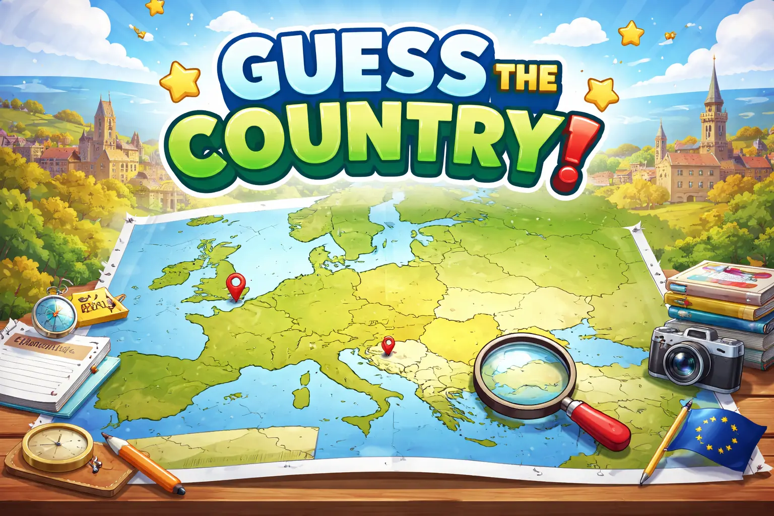 🌍 Gjett Landet - Europas Utfordring!