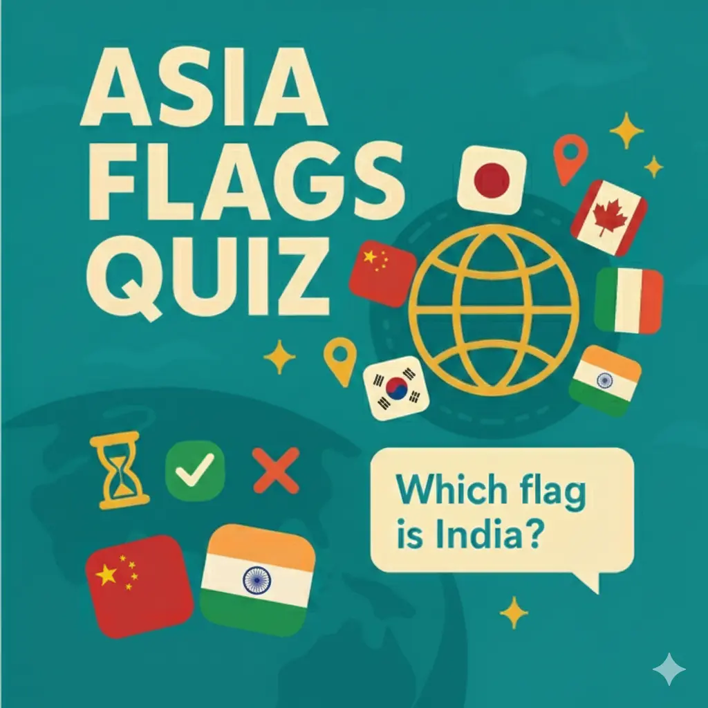 🌏 Flagg i Asia Quiz