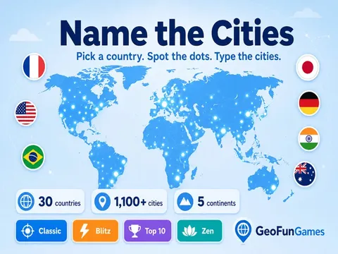 Name the Cities Game