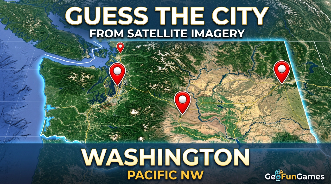 Guess the City in Washington from Satellite Image