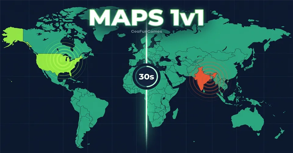 Kaart Klik 1v1 - live multiplayer land-klik spel
