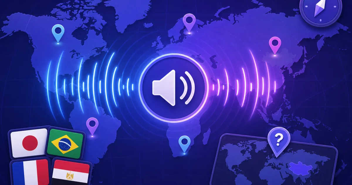 Les jeux GeoFunGames ont maintenant des effets sonores - clics, bonnes et mauvaises reponses et celebrations pendant que vous apprenez la geographie